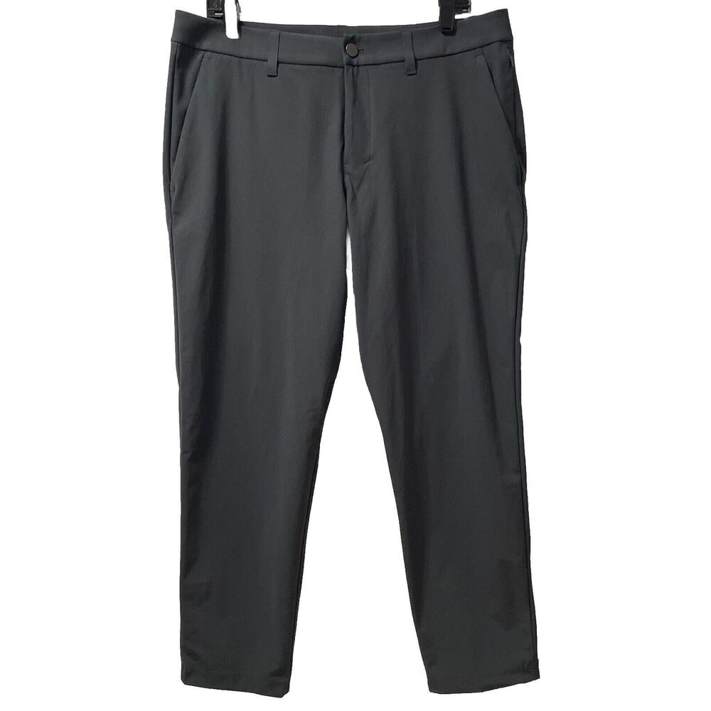 Lululemon Men’s 34 ABC Trouser Pant Dark Gray Obsidian LM5AO4S 28” Inseam